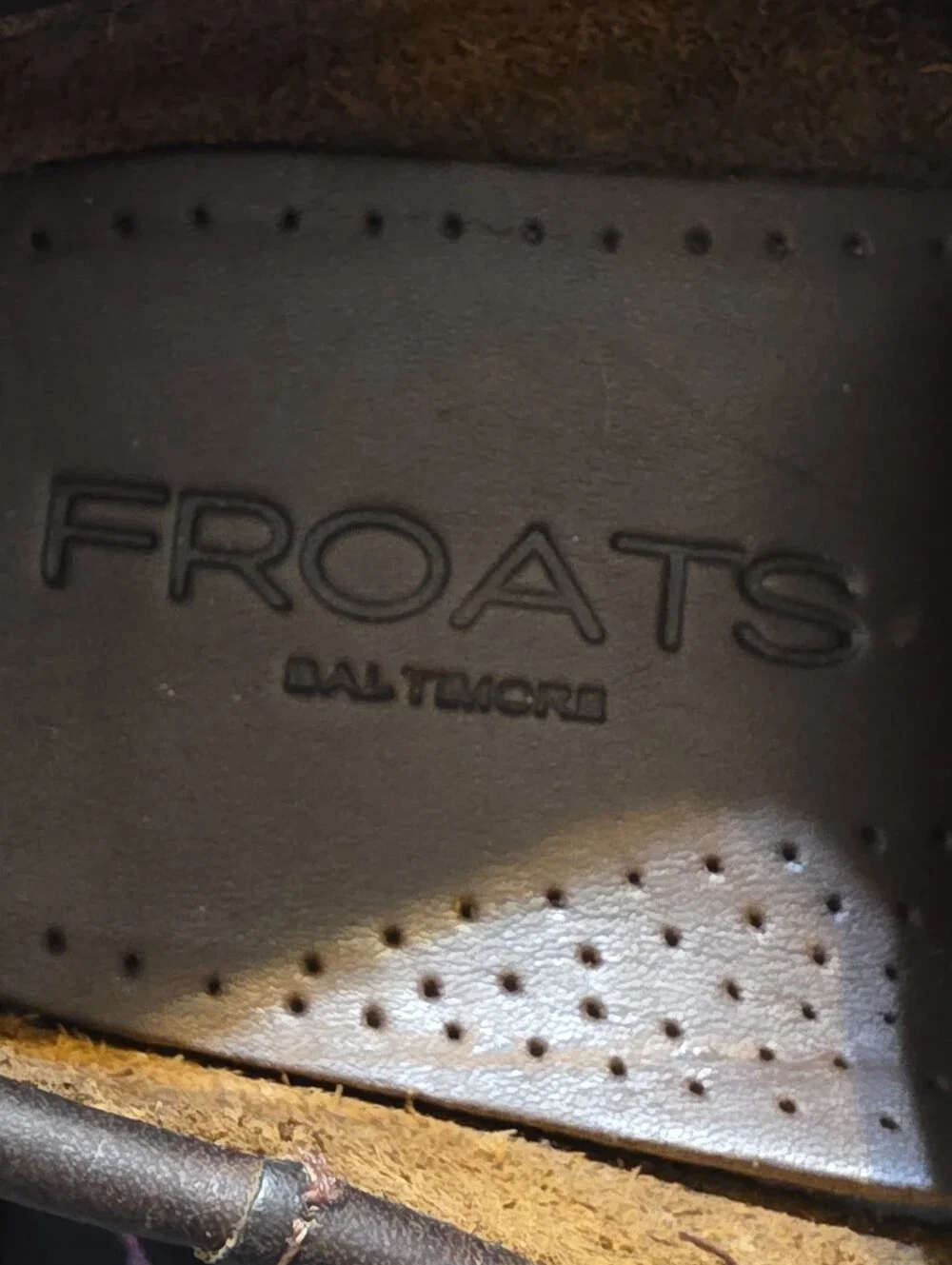 Froats Baltimore Men's Brown Leather Moc Toe Boat Shoes